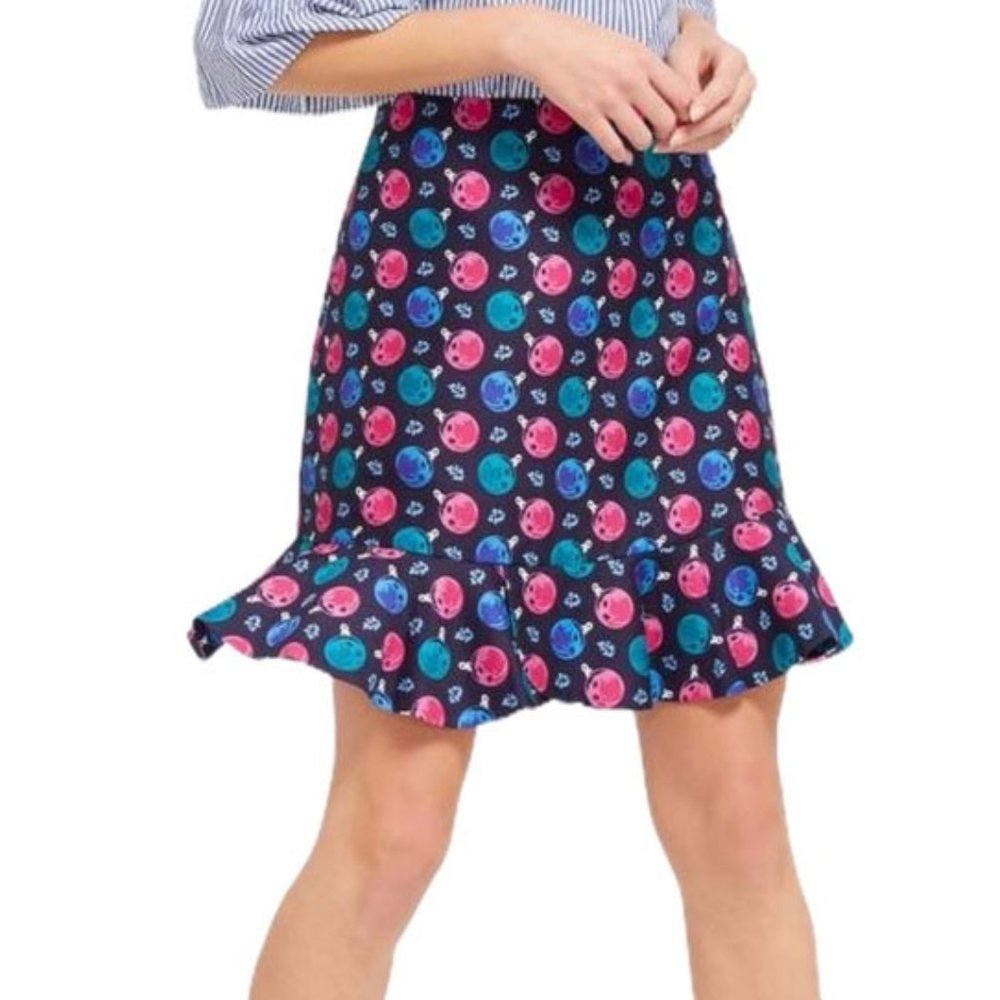 Draper James Jingle Dots Lillian Christmas Skirt NWT
